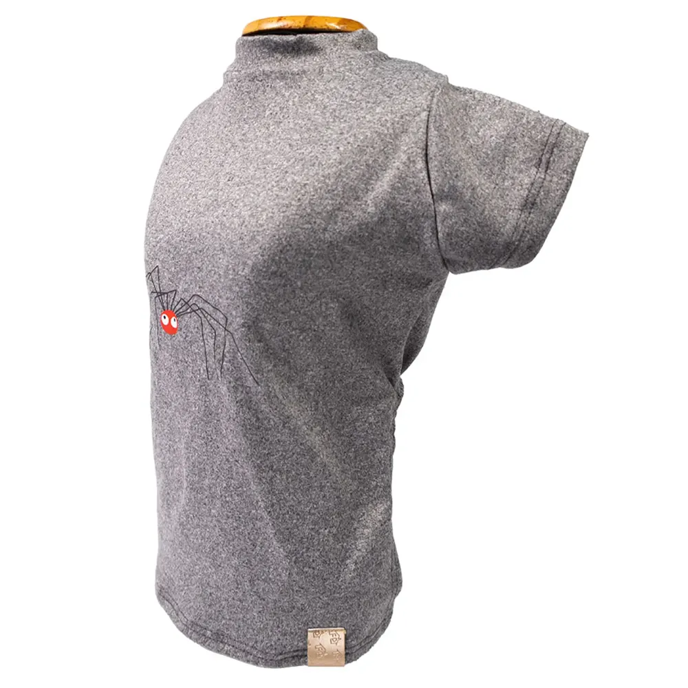 Blusa Gola Careca Aranha Cinza Fábrica Pet — foto 2