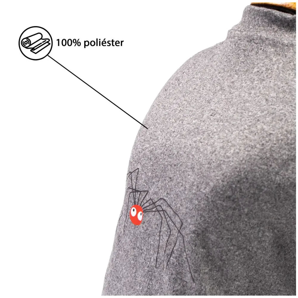 Blusa Gola Careca Aranha Cinza Fábrica Pet — foto 4