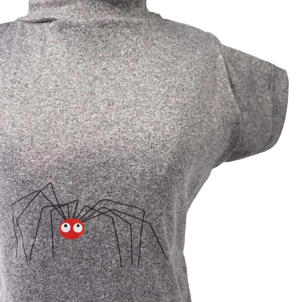 Blusa Gola Careca Aranha Cinza Fábrica Pet — foto 5