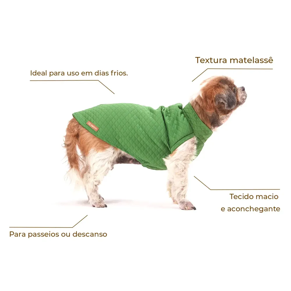 Blusa Matelassê Verde Fábrica Pet — foto 2