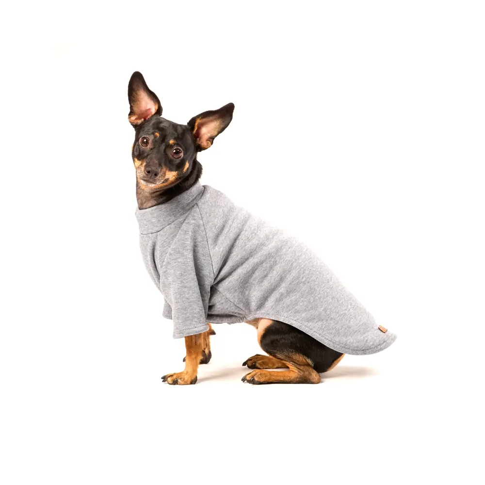 Blusa Moletom com Manga Cinza Fábrica Pet