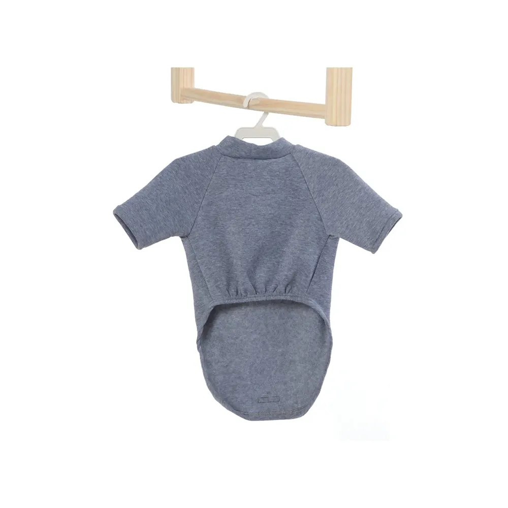 Blusa Moletom com Manga Cinza Fábrica Pet — foto 4