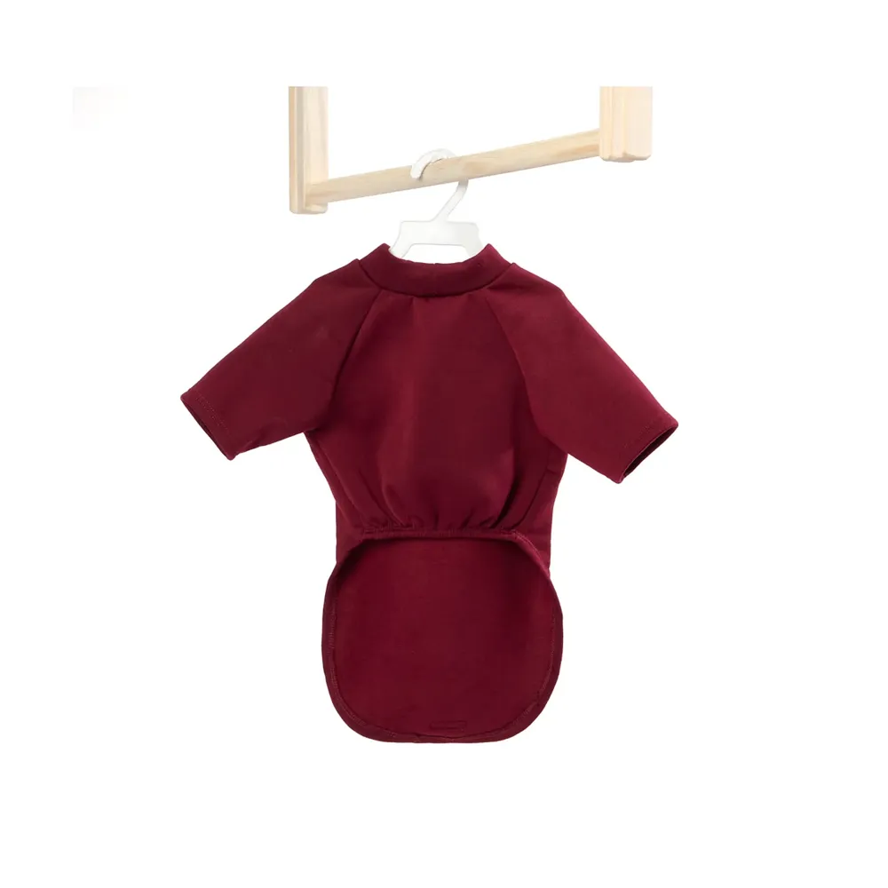 Blusa Moletom Com Manga Vinho Fábrica Pet — foto 5