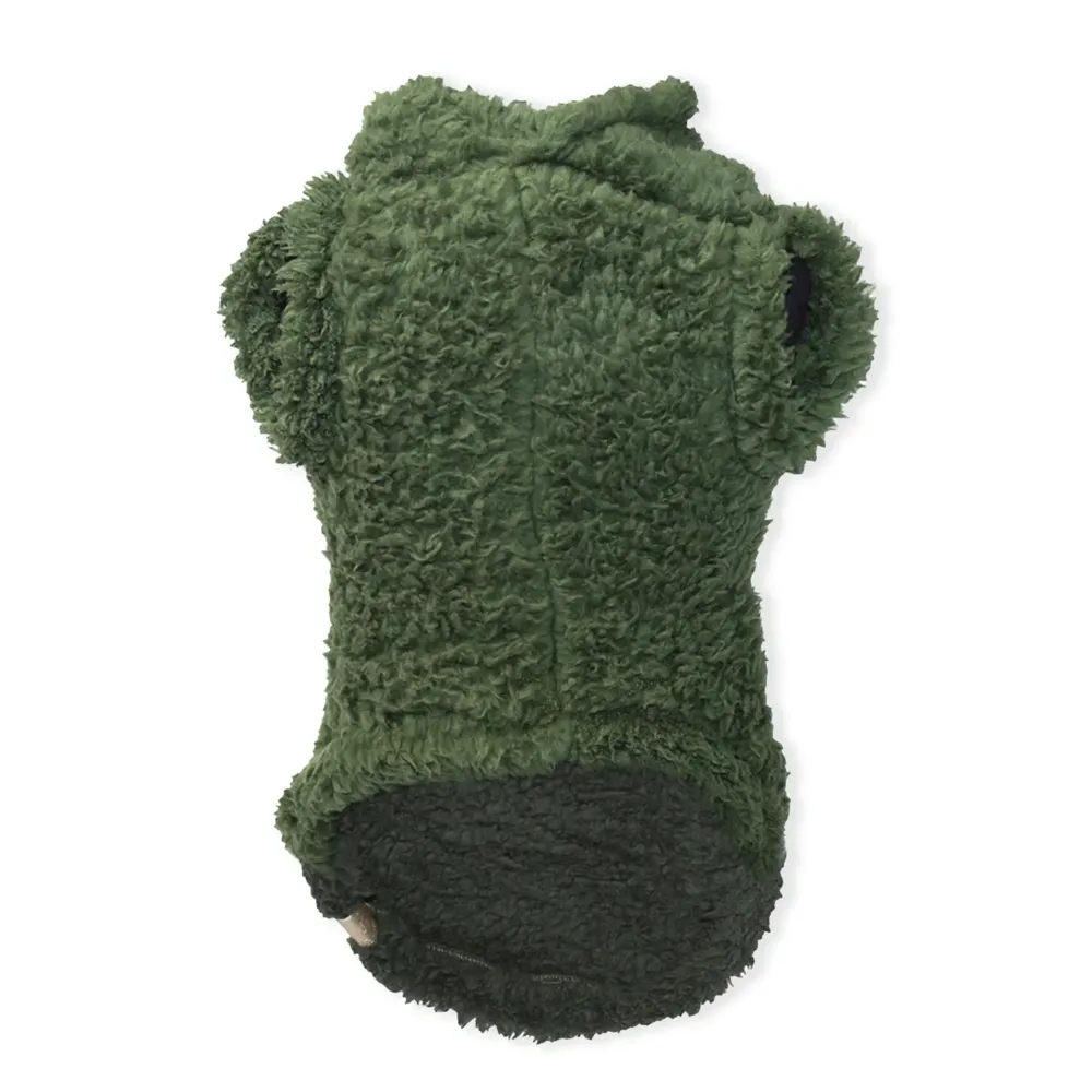 Blusa Sherpa com Capuz Fábrica Pet Verde — foto 4