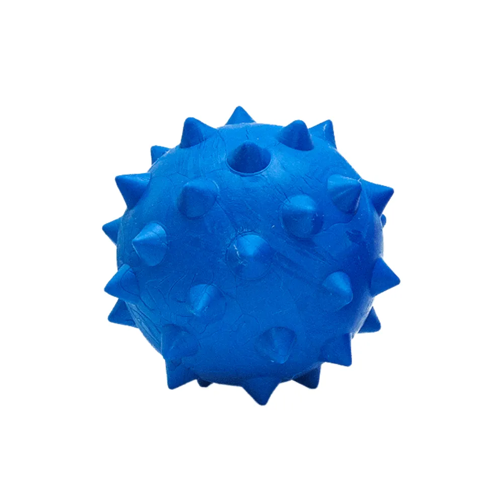 Bola Borracha Maciça Mini Cravo Tudo Pet Azul — foto 2