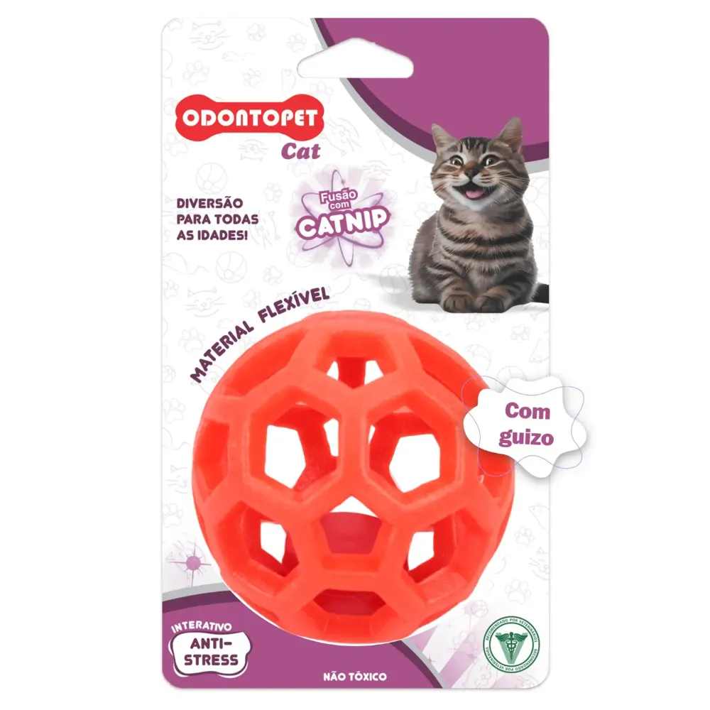 Bola com Guizo e Catnip Odontopet Cat — foto 2