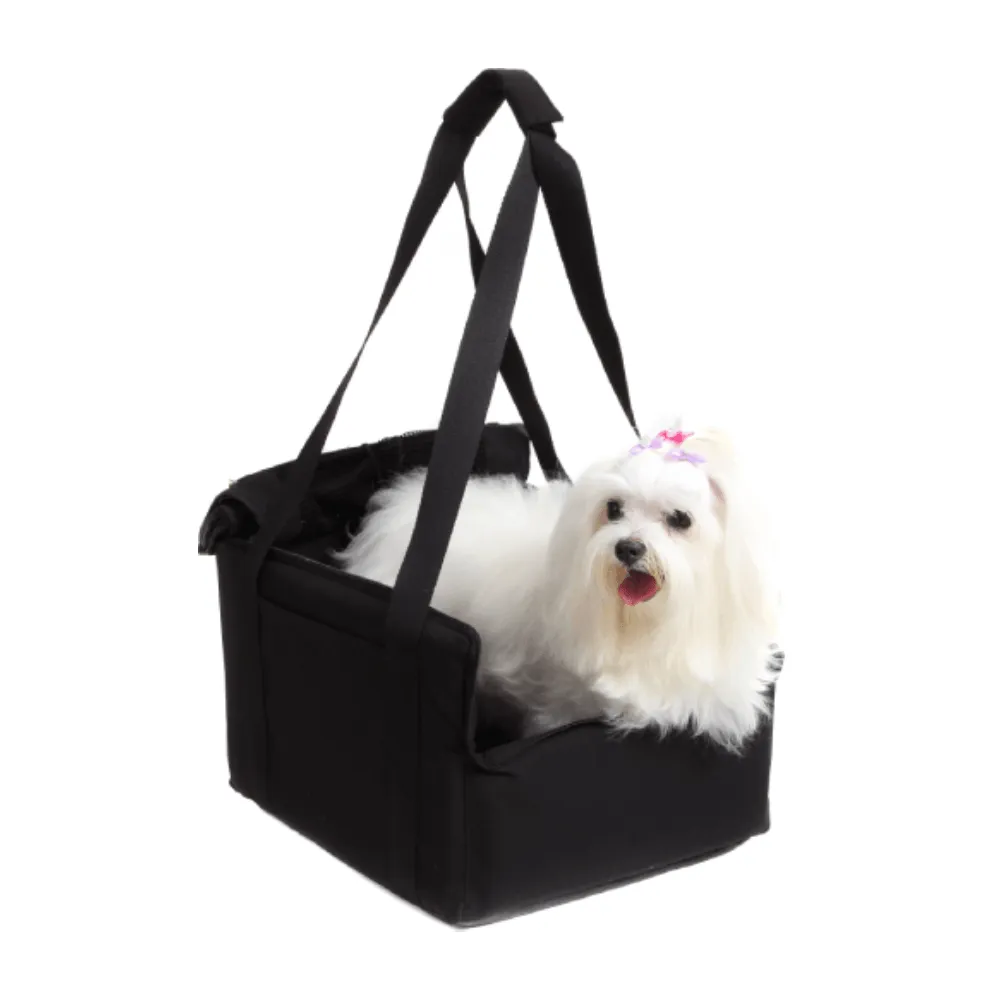 Bolsa de Transporte para Viagem Bichinho Chic Preta — foto 4