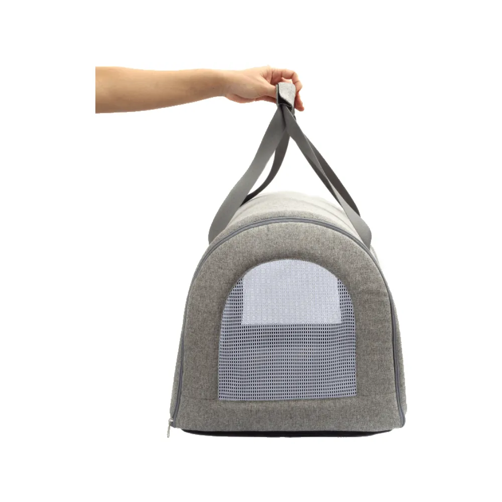 Bolsa de Transporte Veneza Bichinho Chic Cinza — foto 3