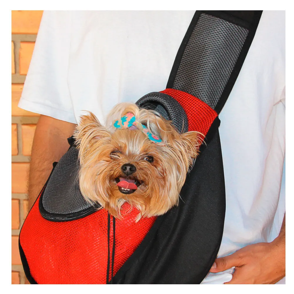 Bolsa Sling CãoGuru Tubline Vermelha — foto 3
