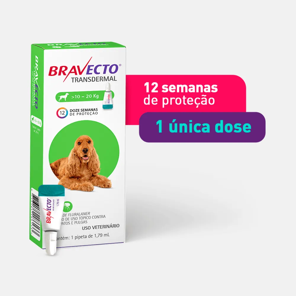 Antipulgas Bravecto Transdermal Cães 10 a 20 kg — foto 2