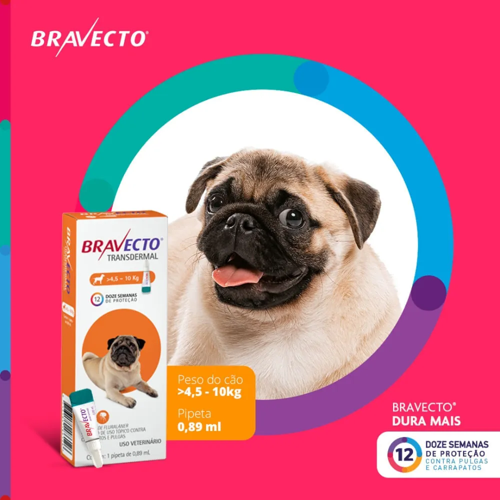 Antipulgas Bravecto Transdermal Cães 4,5 a 10kg — foto 3