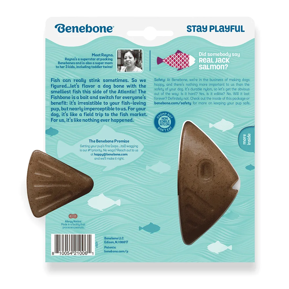 Brinquedo Mordedor Benebone Fishbone — foto 5