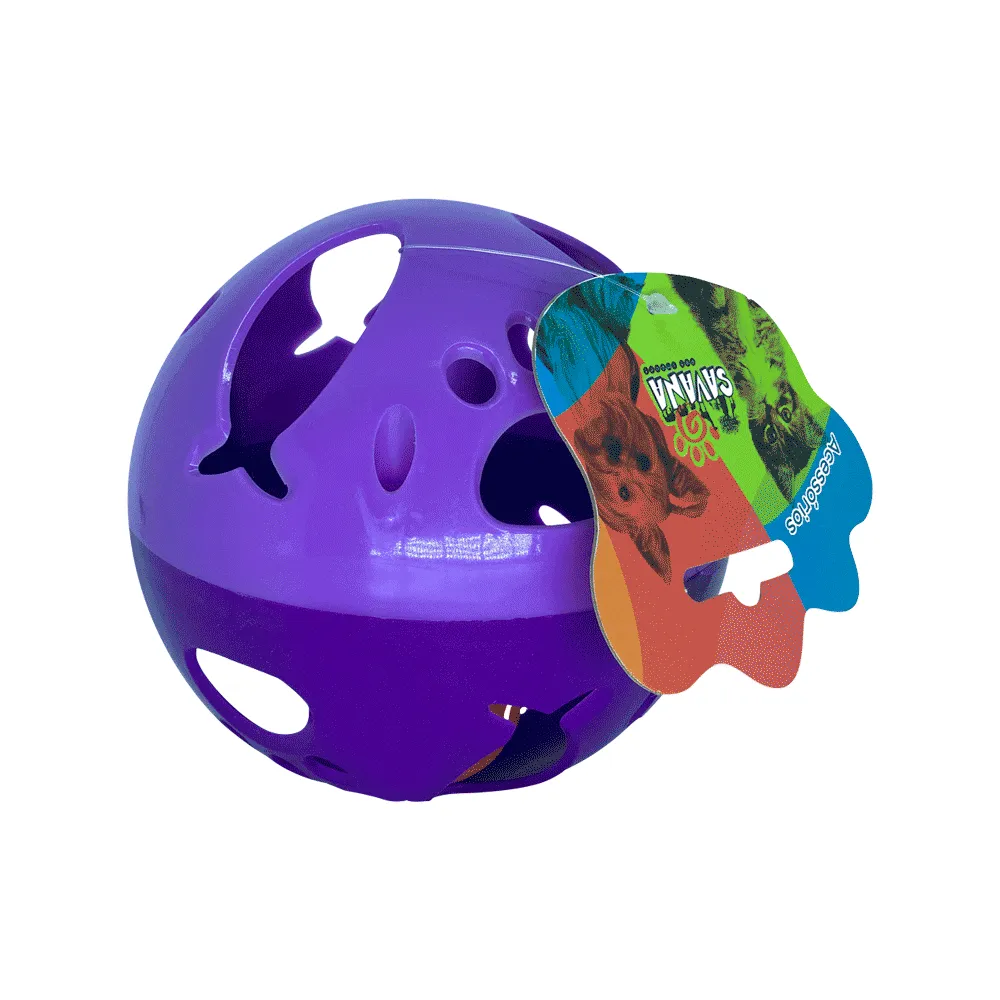 Brinquedo Bola de Plástico para Gato com Guizo Lilás Savana — foto 2