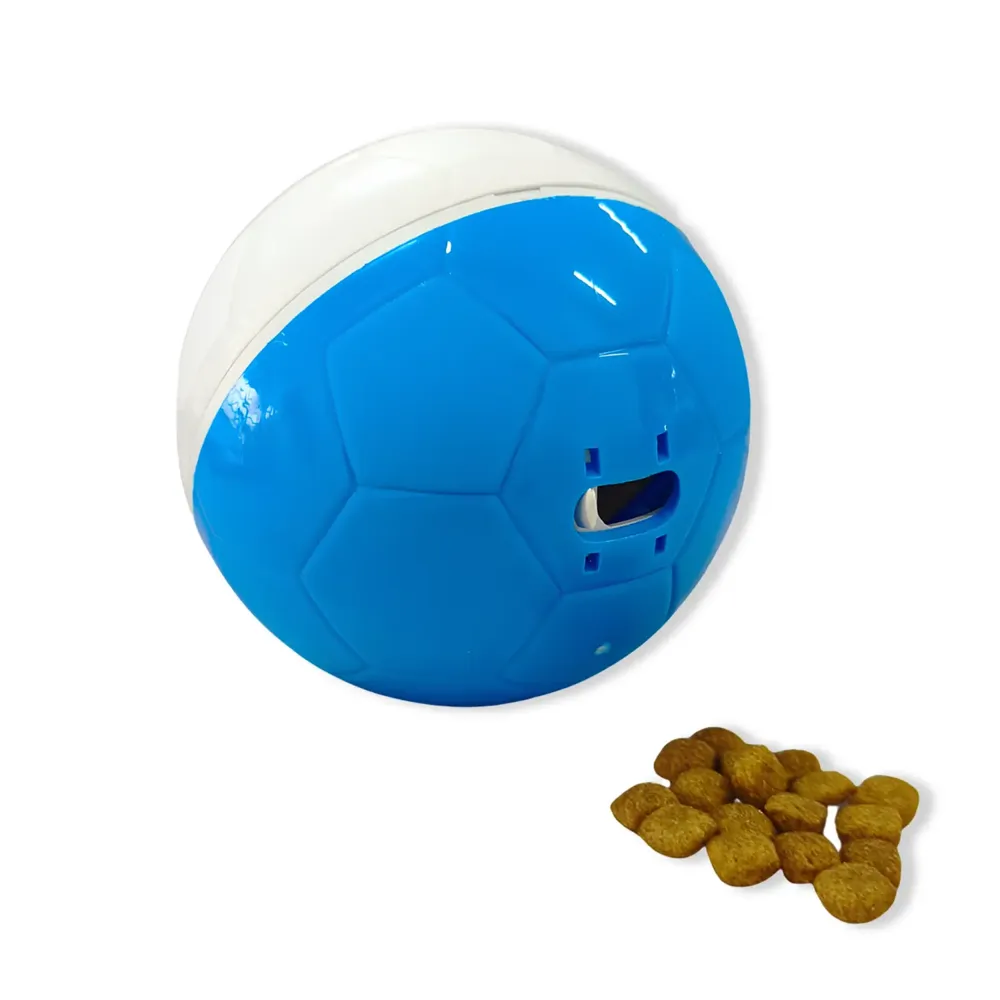 Brinquedo Comedouro Amicus Crazy Ball Azul e Branca — foto 2