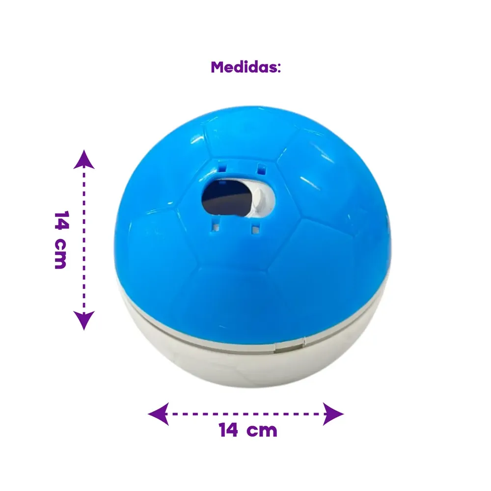 Brinquedo Comedouro Amicus Crazy Ball Azul e Branca — foto 4