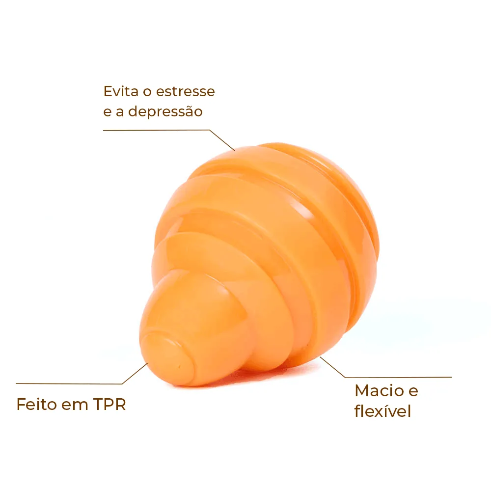 Brinquedo Cone Borracha Flicks Laranja — foto 2