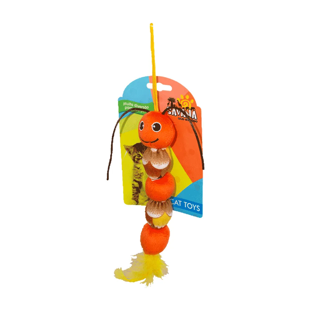Brinquedo de Pelúcia Centopóeia com Chocalho Savana