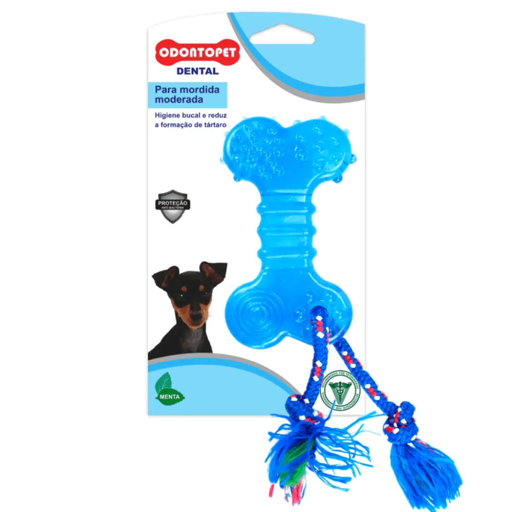 Brinquedo Dentalbone Flat com Corda Odontopet — foto 4