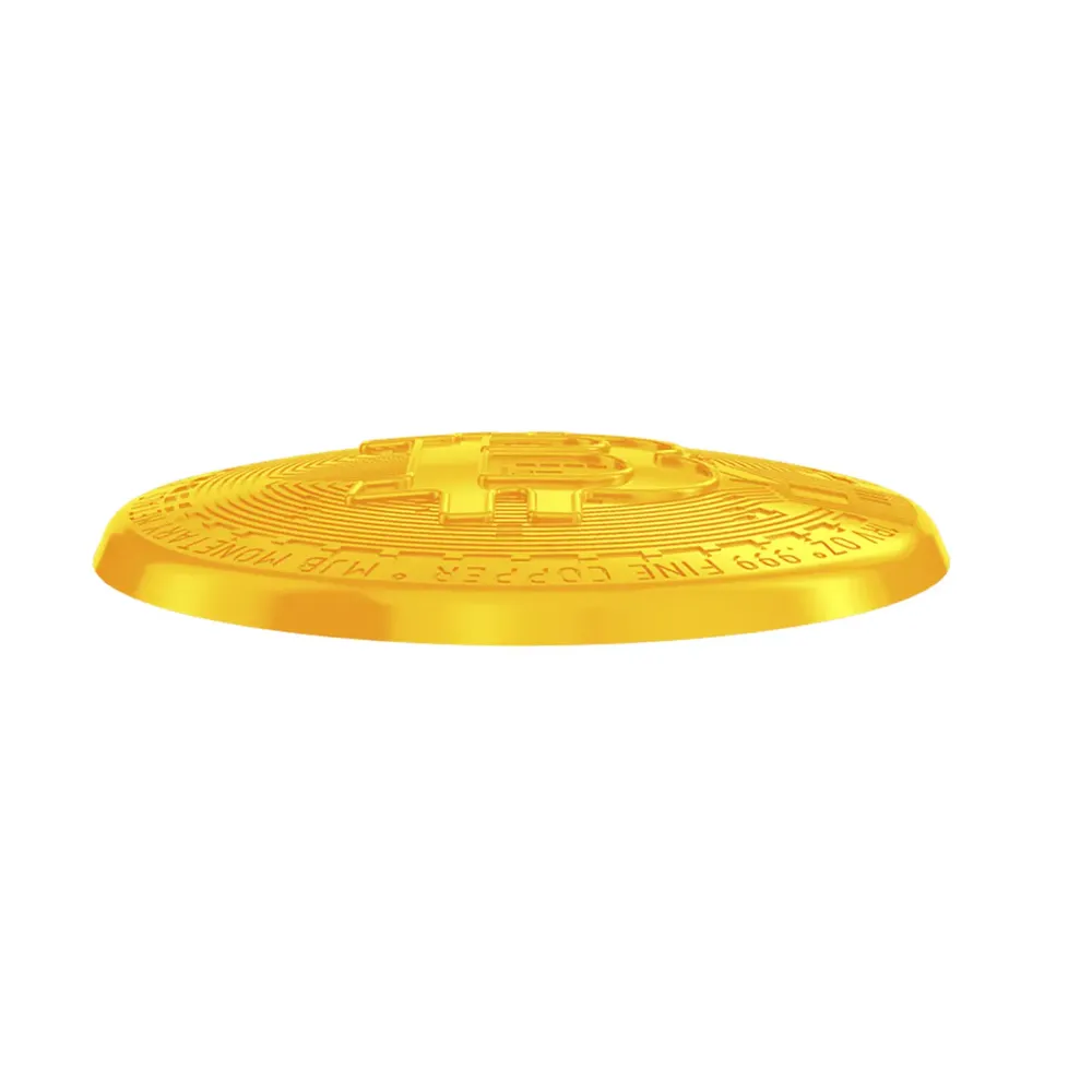 Brinquedo Fresbee Bitcoin Stark Pet Amarelo — foto 3