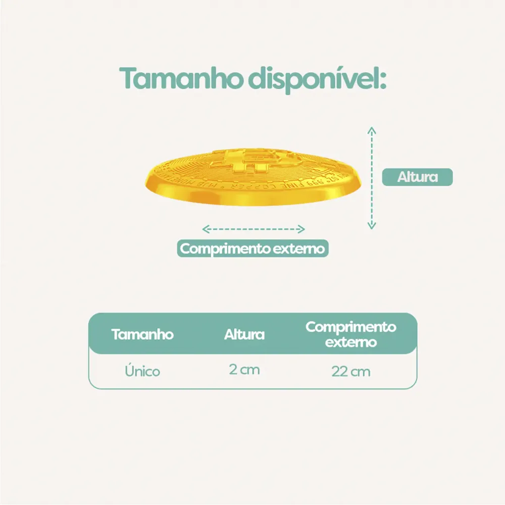 Brinquedo Fresbee Bitcoin Stark Pet Amarelo — foto 6