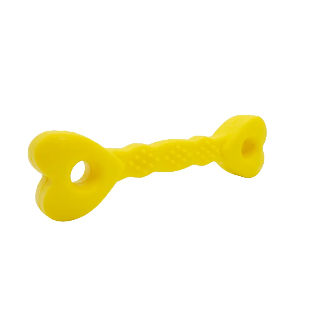Brinquedo Halteres Coração LCM Amarelo — foto 2