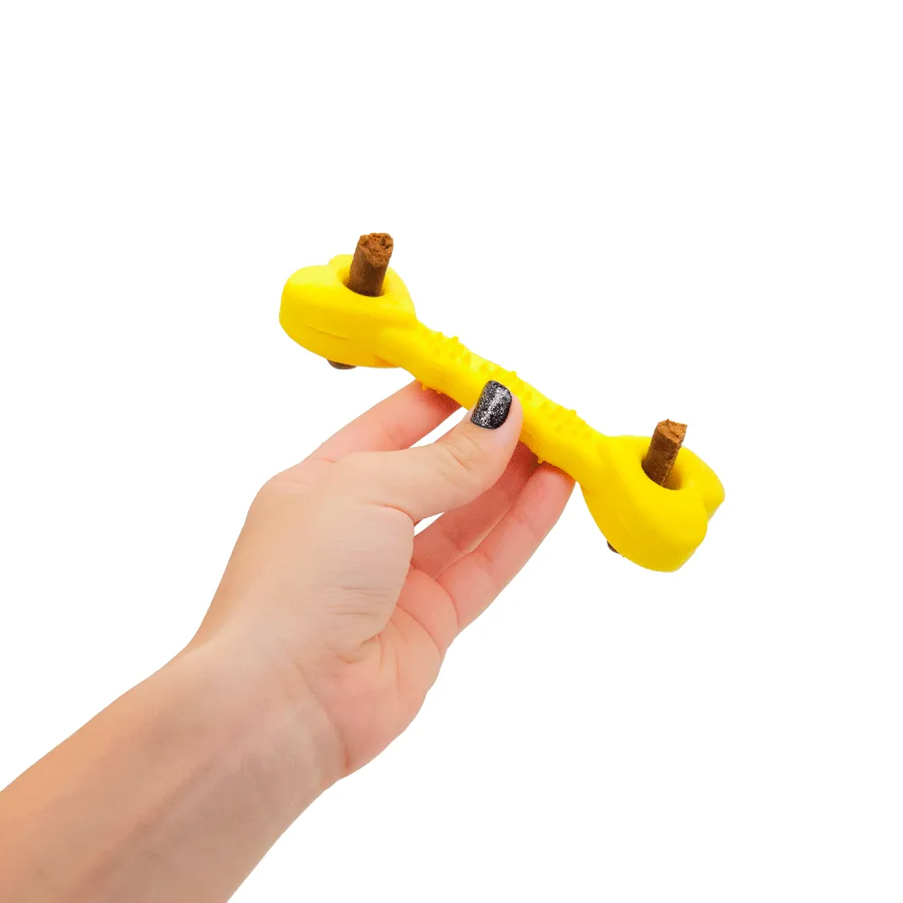 Brinquedo Halteres Coração LCM Amarelo — foto 4