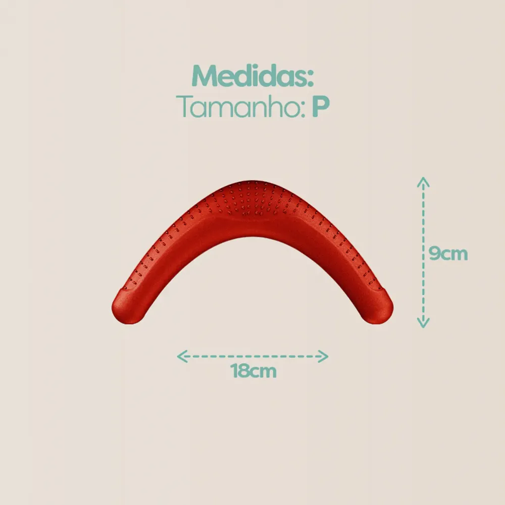 Brinquedo Mordedor Boomerang Stark Pet Vermelho — foto 6