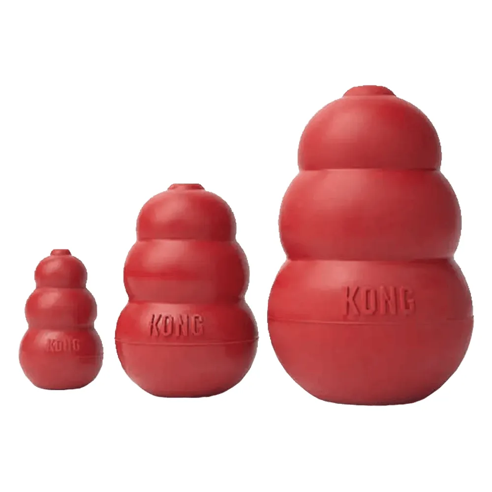 Brinquedo Mordedor com Dispenser para Petisco Vermelho Kong Classic — foto 5