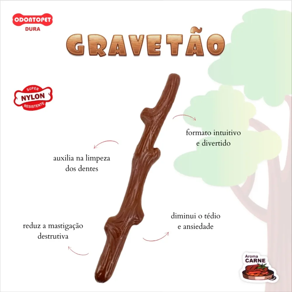 Brinquedo Mordedor Gravetão Odontopet — foto 6