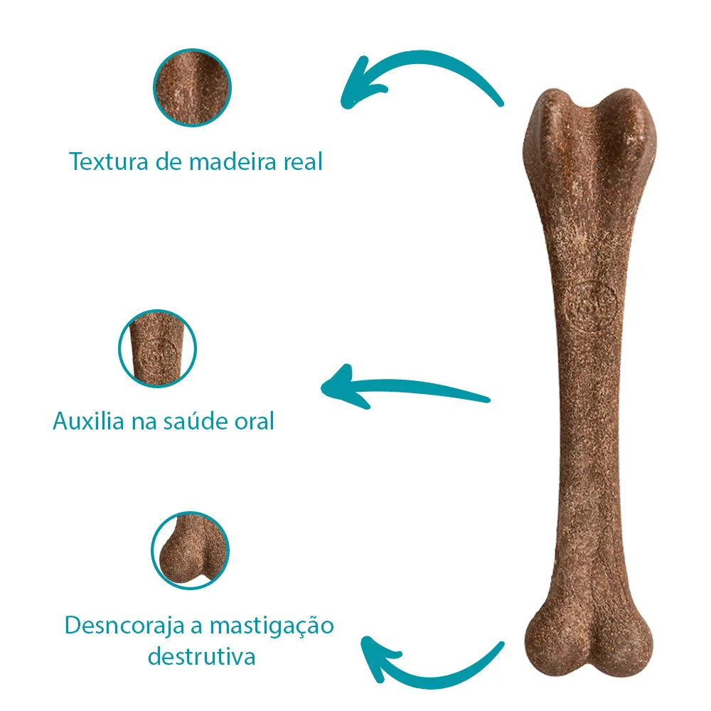 Brinquedo Mordedor Osso Bamboobone Jambo Bacon — foto 2