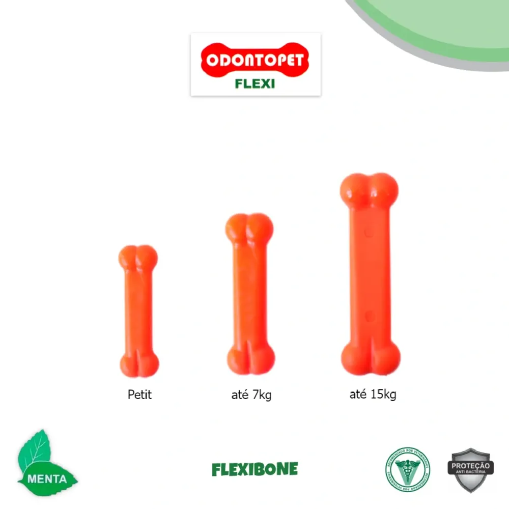 Brinquedo Mordedor Osso Odontopet Petit Flexível — foto 5
