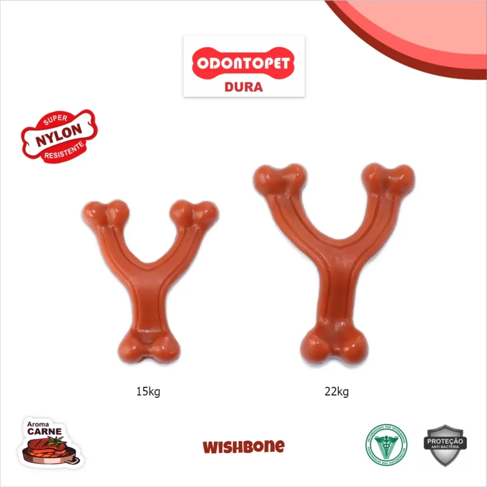 Brinquedo Mordedor Osso Wishbone Odontopet — foto 6