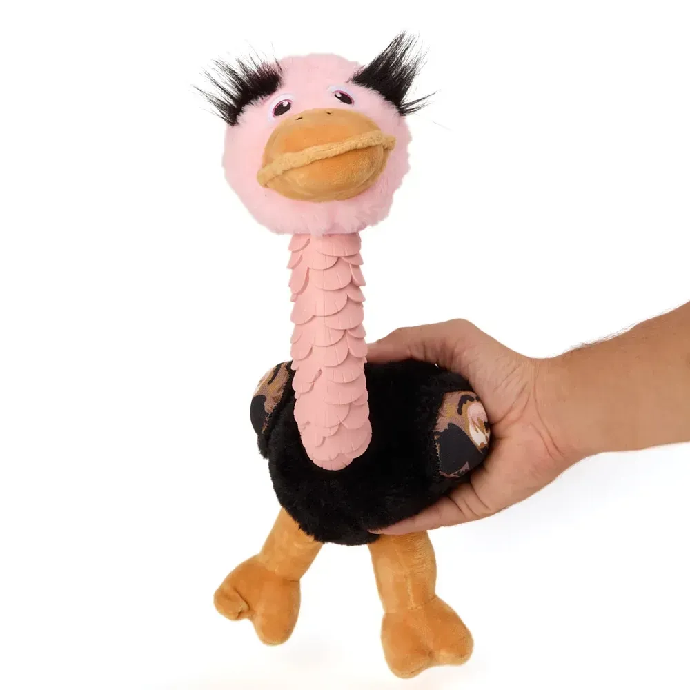 Brinquedo Mordedor Pelúcia Avestruz Jambo Pet — foto 3