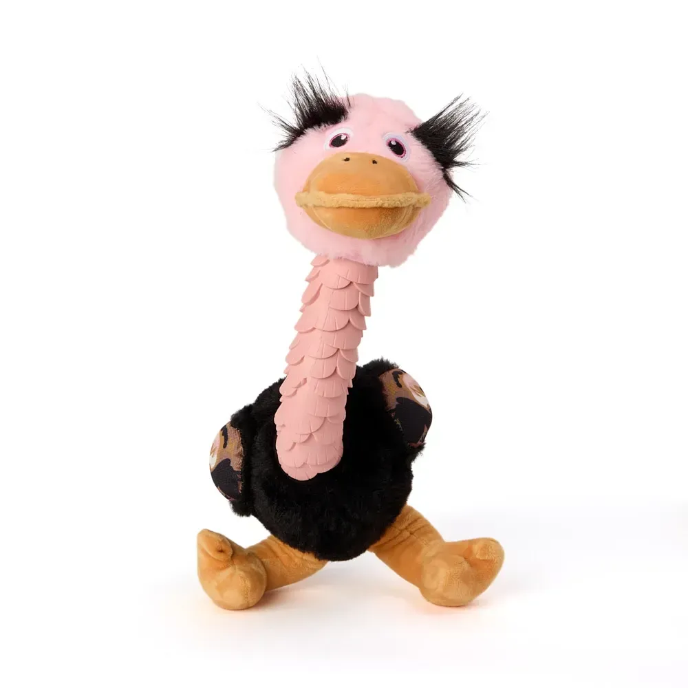 Brinquedo Mordedor Pelúcia Avestruz Jambo Pet — foto 4