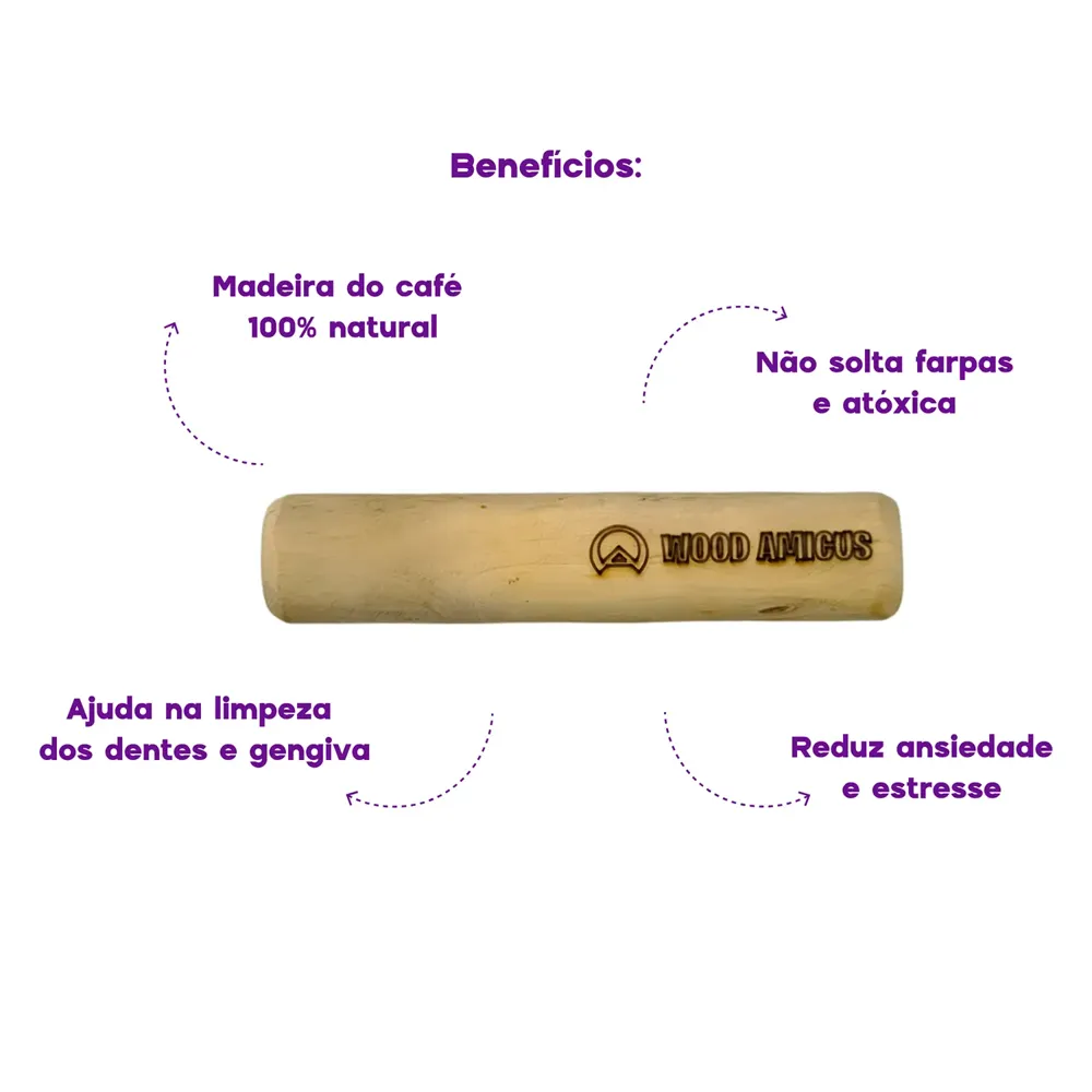 Brinquedo Mordedor Sustentável Wood Amicus — foto 6