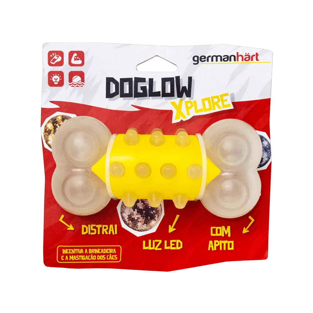 Brinquedo Osso Doglow com Led para Cães GermanHart — foto 2