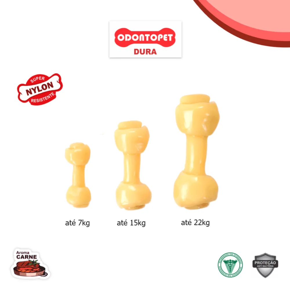 Brinquedo Osso Durabone Odontopet Bege — foto 5