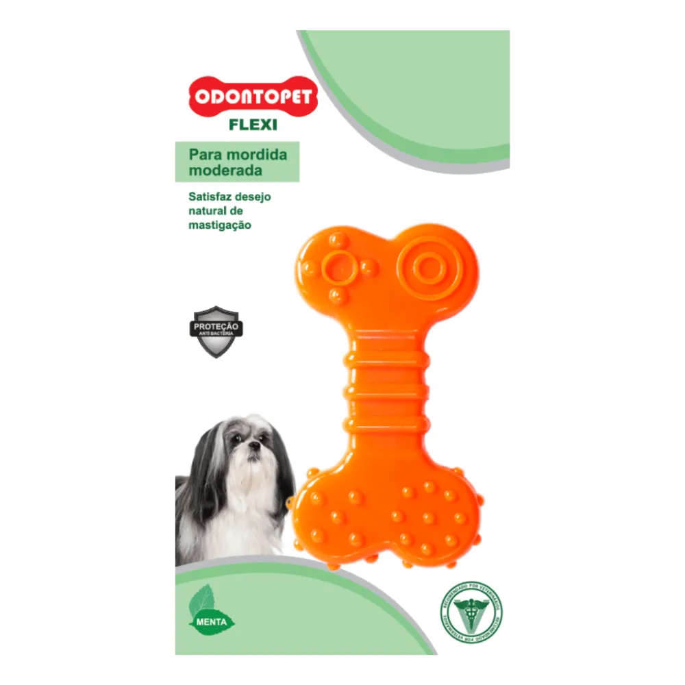 Brinquedo Osso Flexibone Flat Odontopet — foto 4