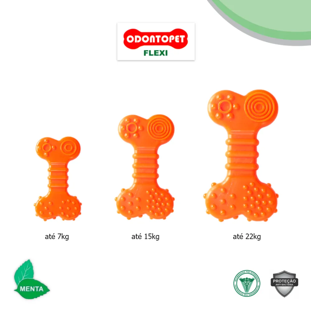 Brinquedo Osso Flexibone Flat Odontopet — foto 5
