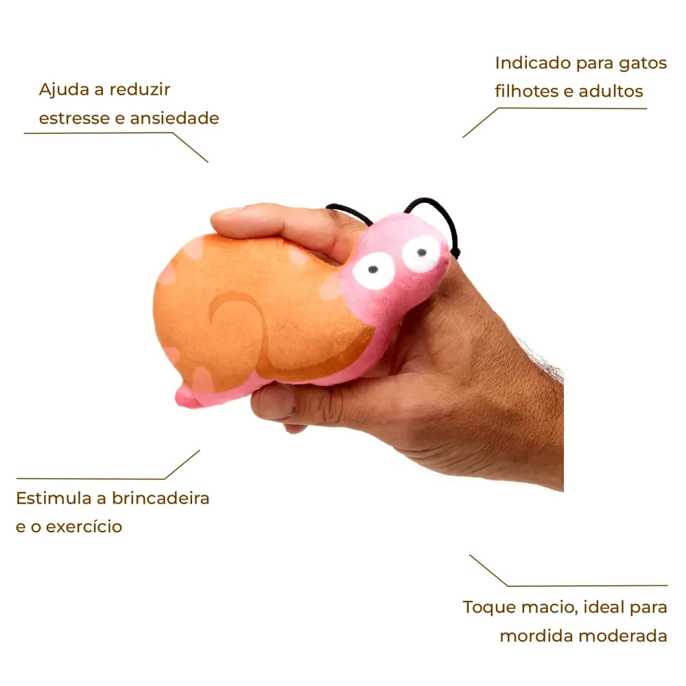 Brinquedo para Gatos Pelúcia Caracol Flicks — foto 2