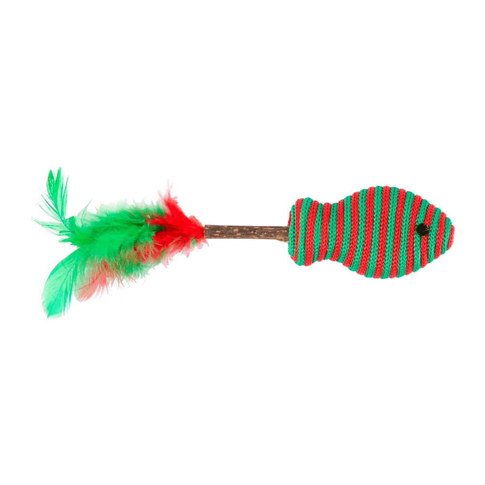 Brinquedo Peixinho com Catnip e Penas Home Pet