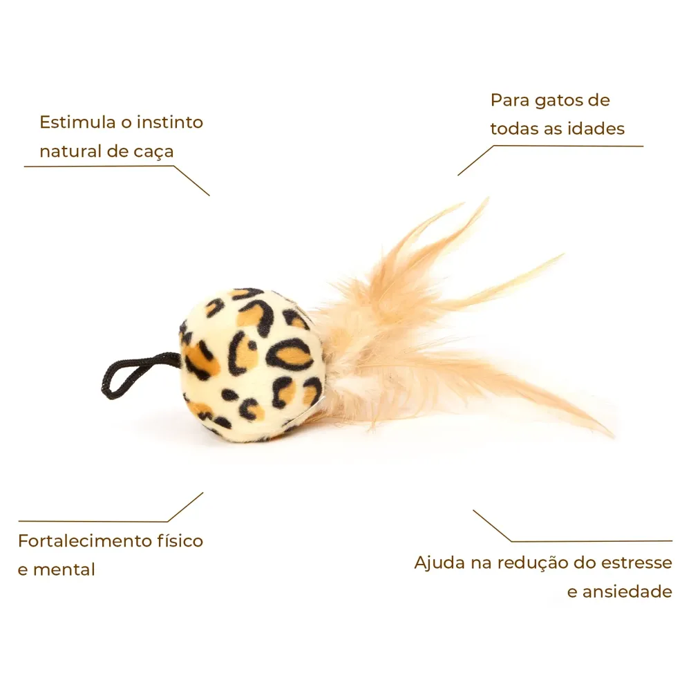 Brinquedo Pelúcia Bola Leopardo Flicks — foto 2