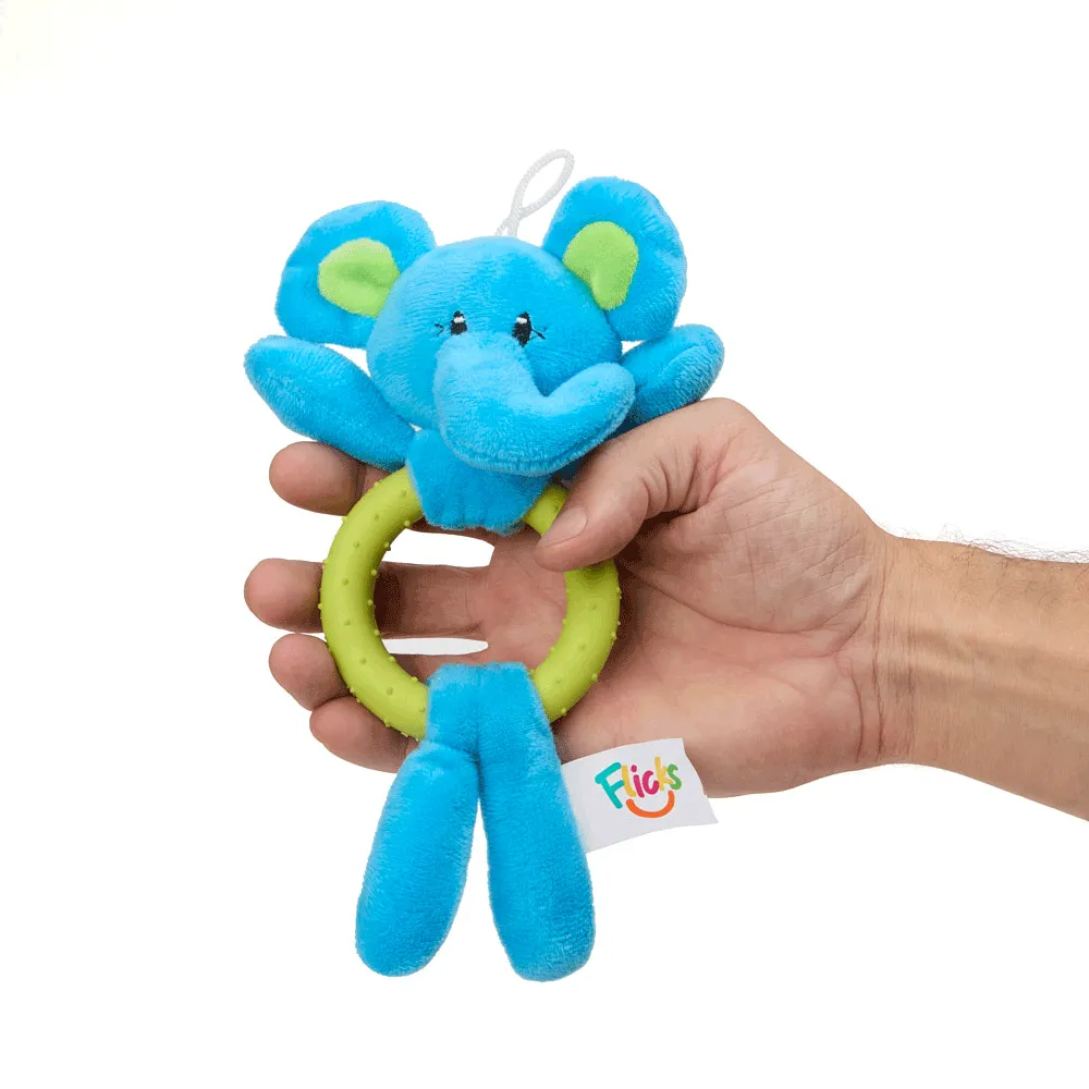 Brinquedo Pelúcia Elefante com Argola Flicks — foto 5