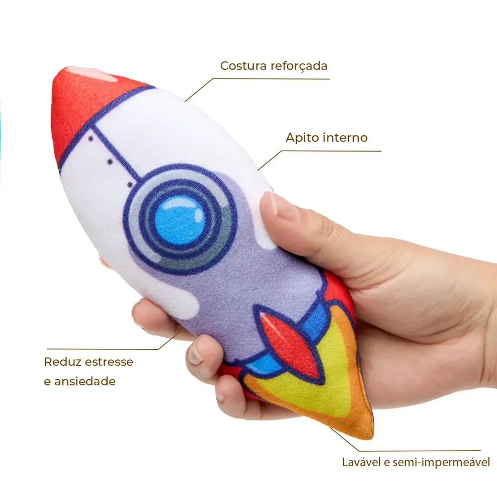 Brinquedo Pelúcia Foguete Astro Flicks — foto 2