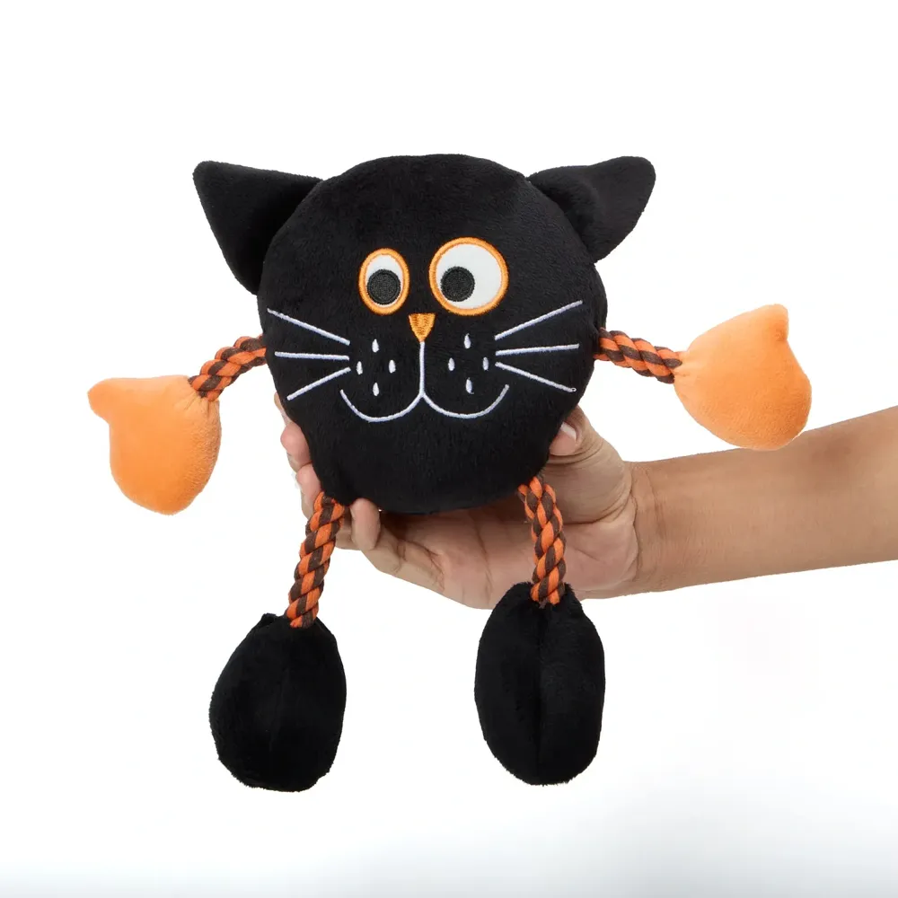 Brinquedo Pelúcia Halloween Gato com Corda Savana — foto 5