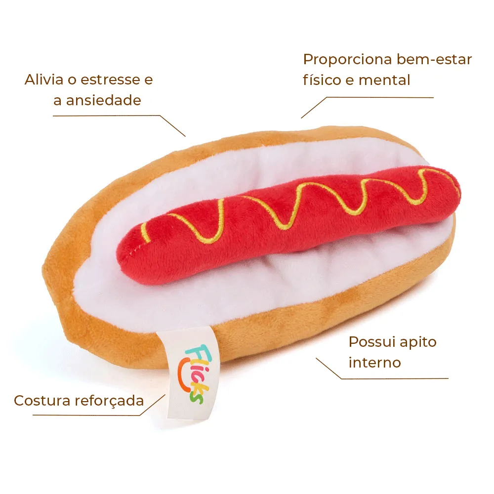Brinquedo Pelúcia Hot Dog Flicks — foto 2