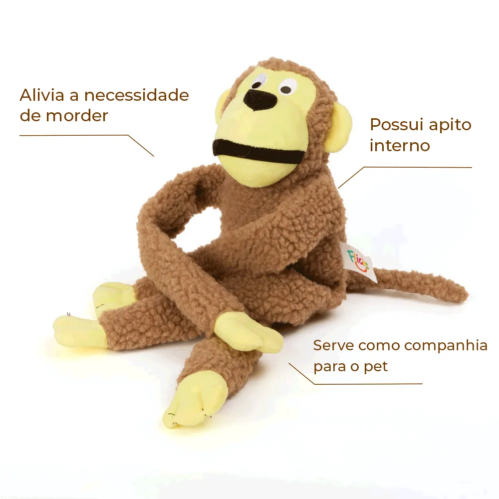 Brinquedo Macaco de Pelúcia Buddy Flicks para Cães — foto 2