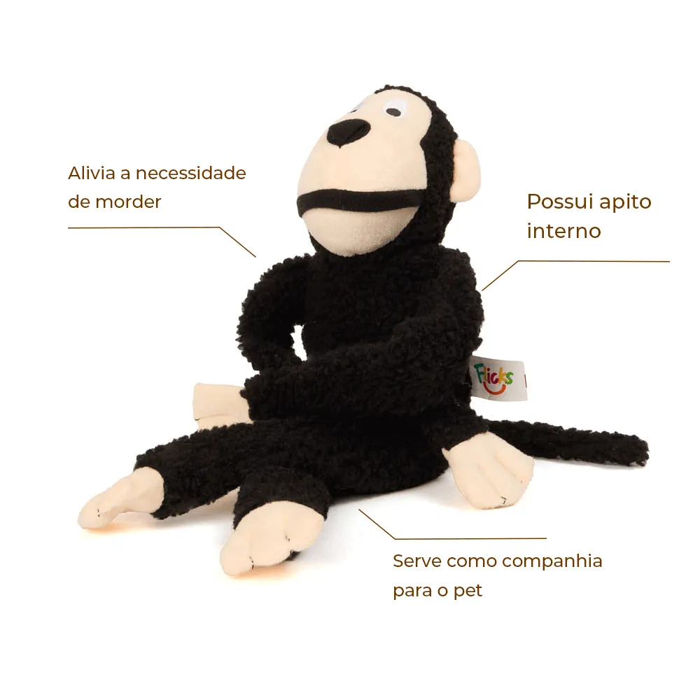 Brinquedo Macaco de Pelúcia Preto Buddy Flicks — foto 2