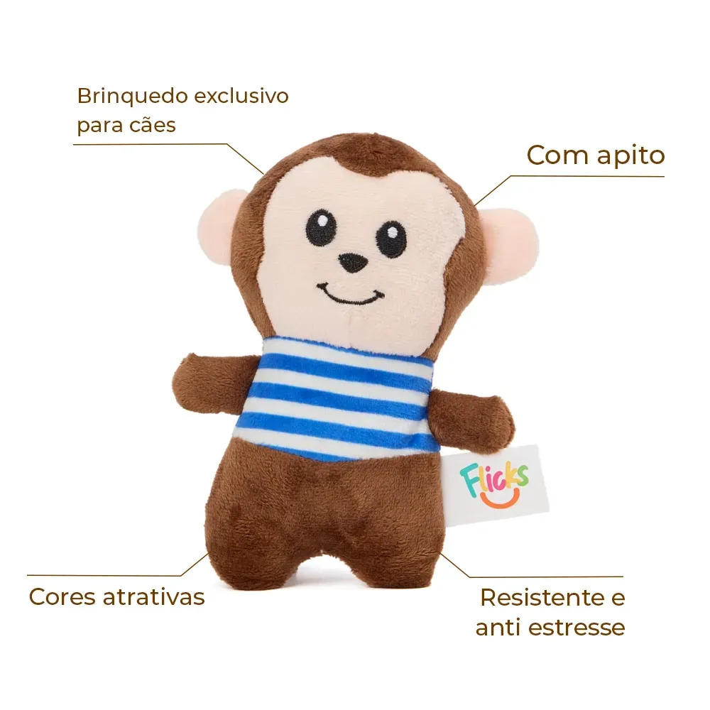Brinquedo Pelúcia Macaquinho Navy Flicks — foto 2