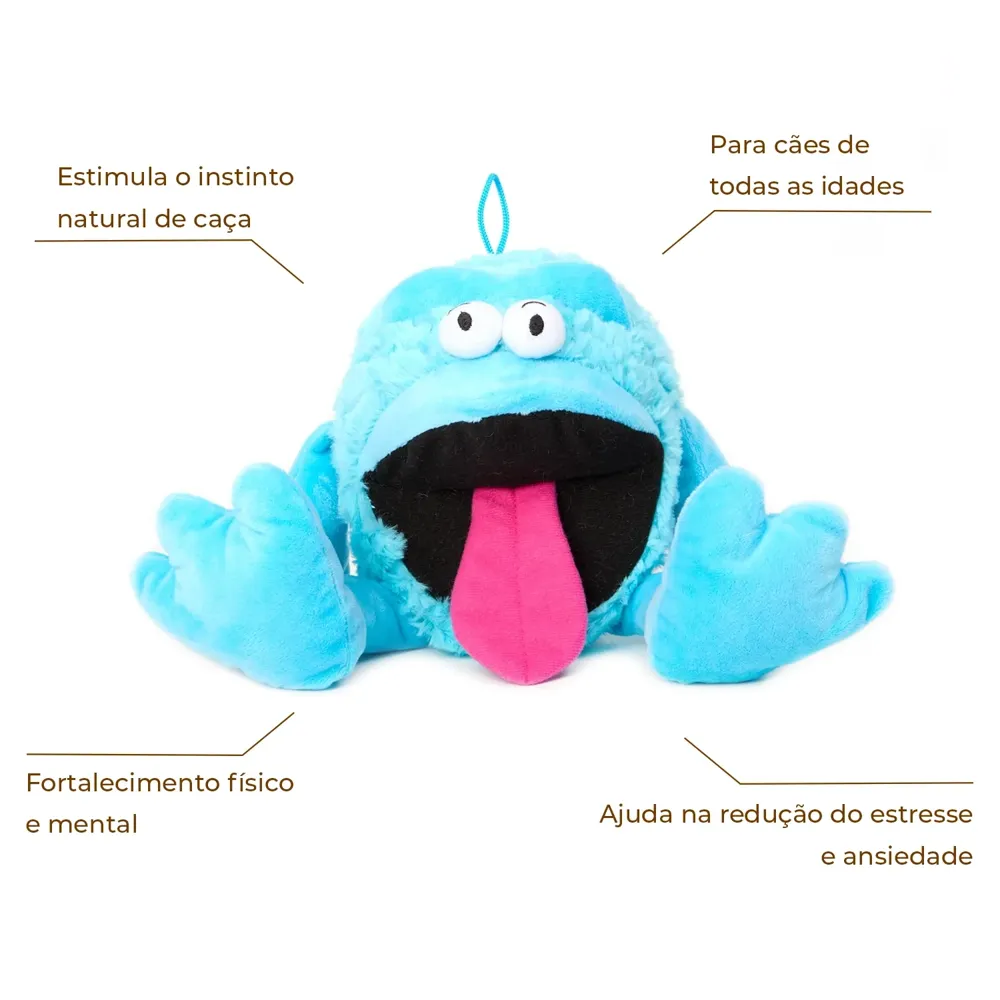 Brinquedo Pelúcia Monstrinho Azul Flicks — foto 2